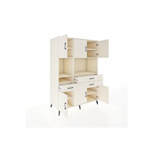 Kronos Dolap 9 Raflı 3 Çekmeceli 6 Kapaklı 132x59x195 Aytaşı-aytaşı/aytaşı