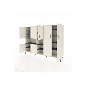 Hyperion Dolap 13 Raflı 7 Kapaklı 220x44x163 Aytaşı-aytaşı/antrasit