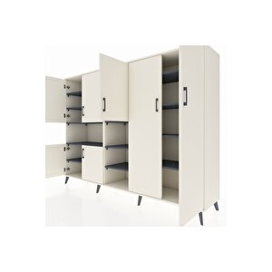 Hyperion Dolap 13 Raflı 7 Kapaklı 220x44x163 Aytaşı-aytaşı/antrasit