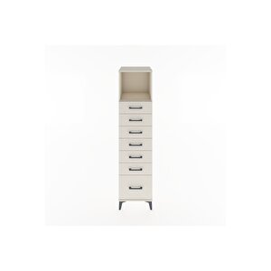 Hyperion Dolap Tek Raflı 7 Çekmeceli 44x44x182 Aytaşı-aytaşı