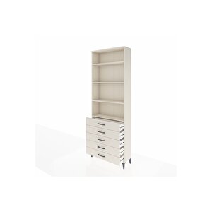 Arges Dolap 4 Raflı 5 Çekmeceli 88x30x243 Aytaşı-aytaşı