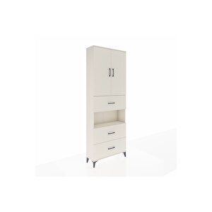 Arges Dolap 4 Raflı 3 Çekmeceli 2 Kapaklı 88x30x243 Aytaşı-aytaşı