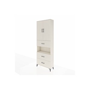 Arges Dolap 4 Raflı 3 Çekmeceli 2 Kapaklı 88x30x243 Aytaşı-aytaşı