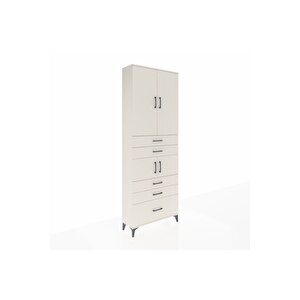 Arges Dolap 4 Raflı 5 Çekmeceli 4 Kapaklı 88x30x243 Aytaşı-aytaşı