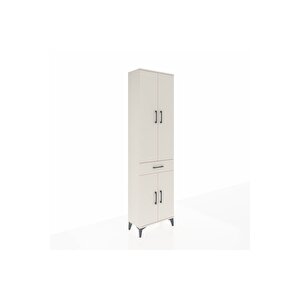 Arges Dolap 4 Raflı Tek Çekmeceli 4 Kapaklı 60x30x221 Aytaşı-aytaşı
