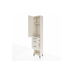 Arges Dolap 2 Raflı 3 Çekmeceli Tek Askılı 44x30x221 Aytaşı-aytaşı