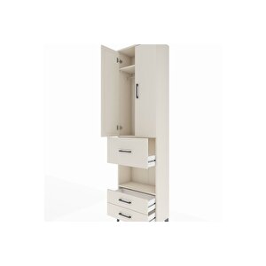 Arges Dolap 3 Raflı 3 Çekmeceli Tek Askılı 60x30x221 Aytaşı-aytaşı