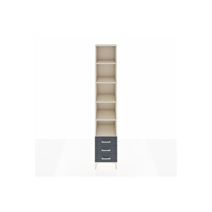 Hyperion Dolap 5 Raflı 3 Çekmeceli 44x44x243 Aytaşı-antrasit