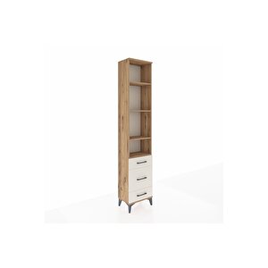 Arges Dolap 4 Raflı 3 Çekmeceli 44x30x221 Çam-aytaşı