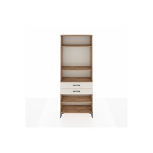 Arges Dolap 4 Raflı 2 Çekmeceli 88x30x221 Çam-aytaşı