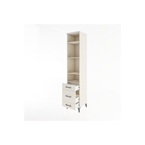 Hyperion Dolap 4 Raflı 3 Çekmeceli 44x44x221 Aytaşı-aytaşı