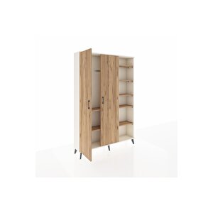 Arges Gardrop 7 Raflı 2 Kapaklı Tek Askılı 132x30x195 Aytaşı-çam