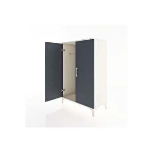 Hyperion Dolap 2 Kapaklı Tek Askılı 88x44x134 Aytaşı-antrasit