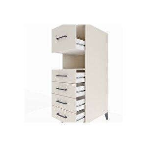 Kronos Dolap Tek Raflı 5 Çekmeceli 44x59x134 Aytaşı-aytaşı