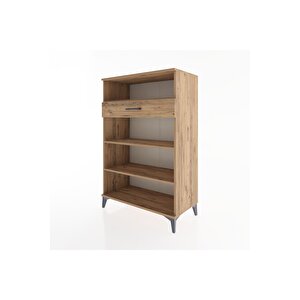 Hyperion Dolap 3 Raflı Tek Çekmeceli 88x44x134 Çam-çam