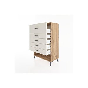 Hyperion Dolap 5 Çekmeceli 88x44x134 Çam-aytaşı