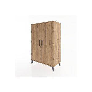 Hyperion Dolap 2 Kapaklı Tek Askılı 88x44x134 Çam-çam