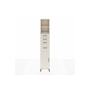 Hyperion Dolap 3 Raflı 4 Çekmeceli Tek Kapaklı 44x44x243 Aytaşı-aytaşı