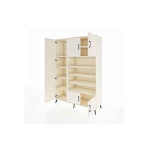 Hyperion Gardrop 10 Raflı 5 Kapaklı 132x44x195 Aytaşı-aytaşı