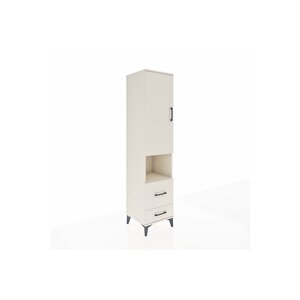 Hyperion Dolap 4 Raflı 2 Çekmeceli Tek Kapaklı 44x44x195 Aytaşı-aytaşı