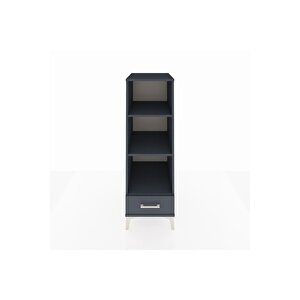 Kronos Dolap 3 Raflı Tek Çekmeceli 44x59x134 Antrasit-antrasit