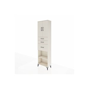 Arges Dolap 3 Raflı 3 Çekmeceli 2 Kapaklı 60x30x221 Aytaşı-aytaşı