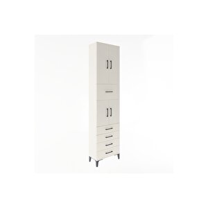 Arges Dolap 4 Raflı 5 Çekmeceli 4 Kapaklı 60x30x243 Aytaşı-aytaşı