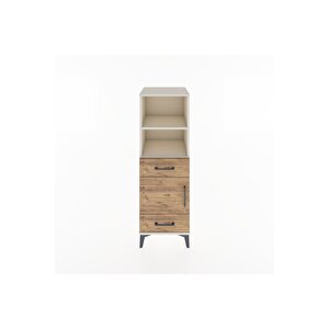 Hyperion Dolap 3 Raflı 2 Çekmeceli Tek Kapaklı 44x44x134 Aytaşı-çam