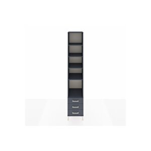 Hyperion Dolap 5 Raflı 3 Çekmeceli 44x44x243 Antrasit-antrasit