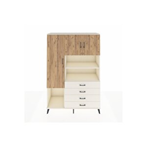 Hyperion Dolap 7 Raflı 4 Çekmeceli 3 Kapaklı 132x44x195 Aytaşı-çam/aytaşı