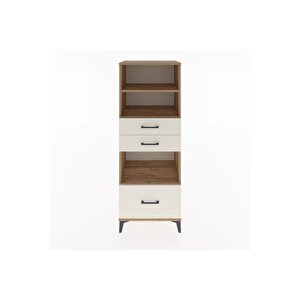 Hyperion Dolap 3 Raflı 3 Çekmeceli 60x44x163 Çam-aytaşı