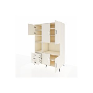 Kronos Dolap 9 Raflı 3 Çekmeceli 5 Kapaklı 132x59x195 Aytaşı-aytaşı/aytaşı