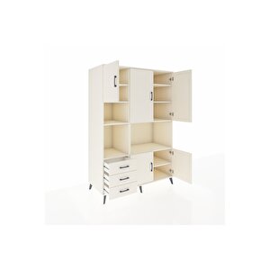 Kronos Dolap 9 Raflı 3 Çekmeceli 5 Kapaklı 132x59x195 Aytaşı-aytaşı/aytaşı