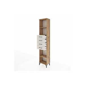 Arges Dolap 3 Raflı 4 Çekmeceli 44x30x221 Çam-aytaşı