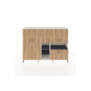 Hyperion Dolap 13 Raflı 7 Kapaklı 220x44x163 Aytaşı-çam/antrasit