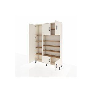 Arges Dolap 10 Raflı 5 Kapaklı 132x30x195 Aytaşı-aytaşı/çam