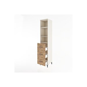 Hyperion Dolap 3 Raflı 3 Çekmeceli 44x44x221 Aytaşı-çam