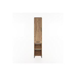 Hyperion Dolap 3 Raflı Tek Çekmeceli Tek Askılı 44x44x221 Çam-çam