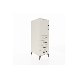 Kronos Dolap 2 Raflı 4 Çekmeceli Tek Kapaklı 44x59x134 Aytaşı-aytaşı