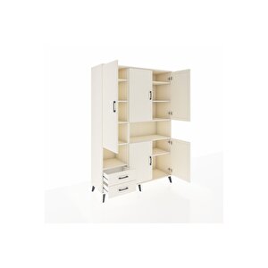 Hyperion Gardrop 10 Raflı 2 Çekmeceli 5 Kapaklı 132x44x195 Aytaşı-aytaşı