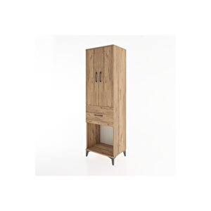 Hyperion Dolap Tek Raflı Tek Çekmeceli Tek Askılı 60x44x195 Çam-çam