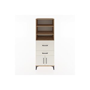 Hyperion Dolap 3 Raflı 2 Çekmeceli 2 Kapaklı 60x44x163 Çam-aytaşı