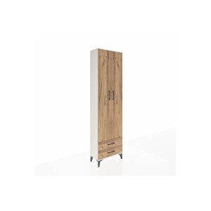 Arges Dolap 5 Raflı 2 Çekmeceli 2 Kapaklı 60x30x221 Aytaşı-çam