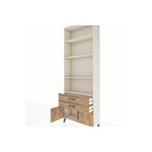 Arges Dolap 4 Raflı 2 Çekmeceli 2 Kapaklı 88x30x243 Aytaşı-çam