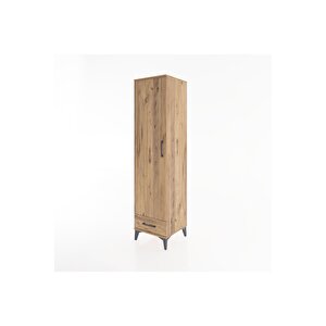 Hyperion Dolap 4 Raflı Tek Çekmeceli Tek Kapaklı 44x44x182 Çam-çam