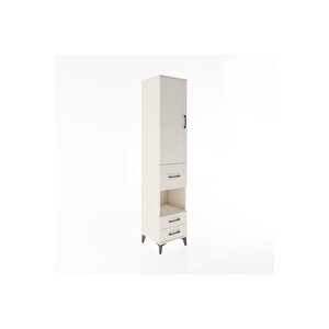 Hyperion Dolap 4 Raflı 3 Çekmeceli Tek Kapaklı 44x44x221 Aytaşı-aytaşı