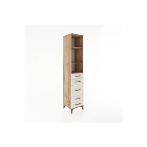 Hyperion Dolap 3 Raflı 5 Çekmeceli 44x44x221 Çam-aytaşı