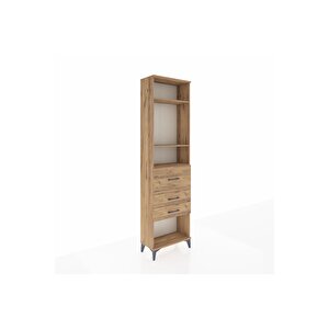 Arges Dolap 3 Raflı 3 Çekmeceli 60x30x221 Çam-çam