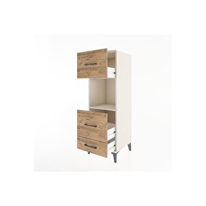 Hyperion Dolap Tek Raflı 3 Çekmeceli 44x44x134 Aytaşı-çam