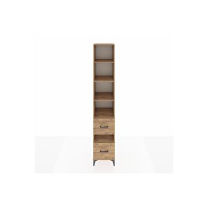 Hyperion Dolap 5 Raflı 2 Çekmeceli 44x44x243 Çam-çam